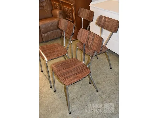 Vintage keukenstoelen - afbeelding 2 van  4