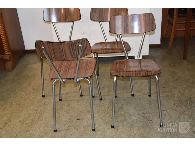 Vintage keukenstoelen - afbeelding 3 van  4