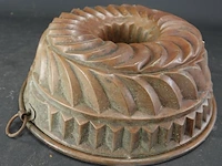 Vintage koper/messing cakevorm - afbeelding 1 van  5