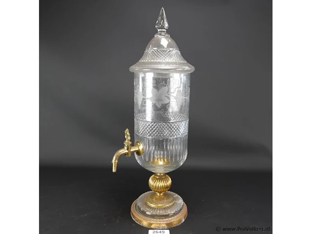 Vintage kristallen absinthe dispenser - afbeelding 1 van  5
