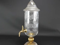 Vintage kristallen absinthe dispenser - afbeelding 1 van  5