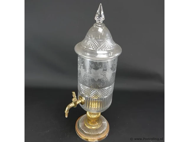 Vintage kristallen absinthe dispenser - afbeelding 2 van  5
