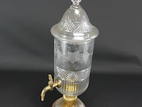 Vintage kristallen absinthe dispenser - afbeelding 2 van  5