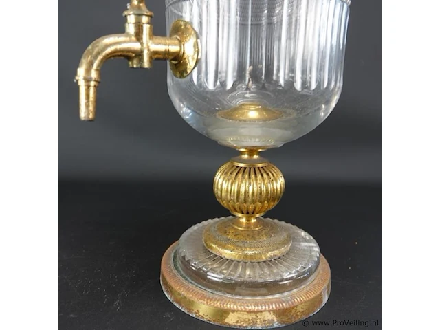 Vintage kristallen absinthe dispenser - afbeelding 4 van  5