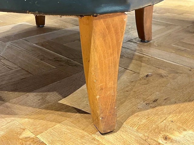 Vintage lederen cocktail stoel - afbeelding 5 van  5
