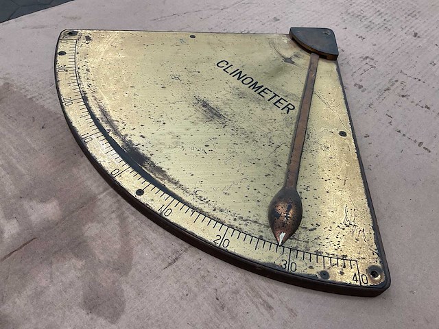 Vintage marine clinometer - afbeelding 3 van  3