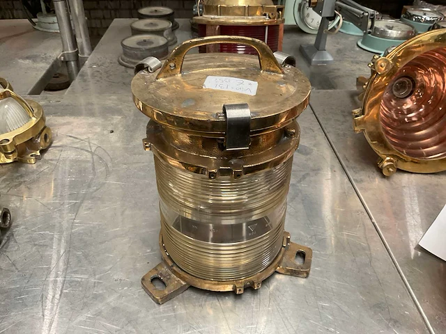 Vintage marine lamp - afbeelding 2 van  3