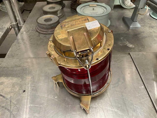 Vintage marine lamp - afbeelding 3 van  4