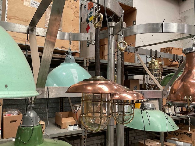 Vintage marine lamp - afbeelding 1 van  3