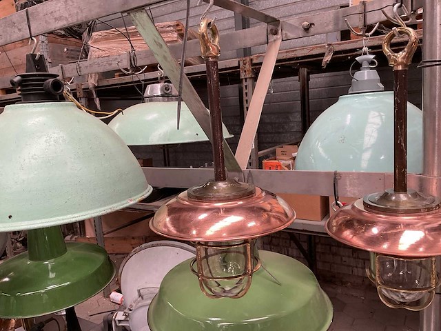 Vintage marine lamp - afbeelding 2 van  3