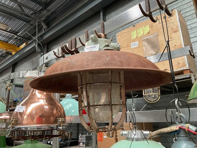 Vintage marine lamp - afbeelding 2 van  3