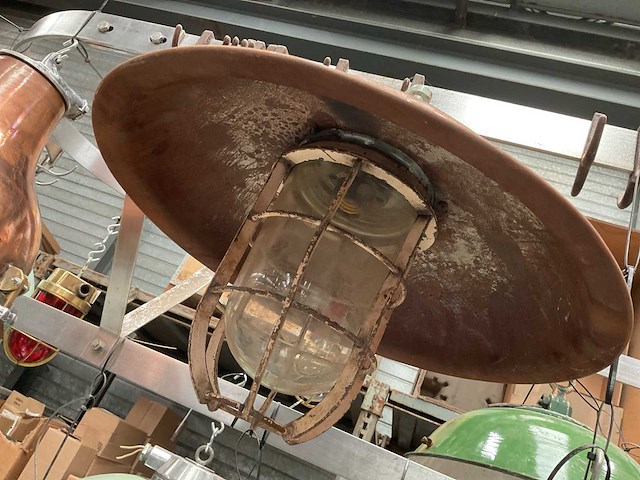 Vintage marine lamp - afbeelding 3 van  3