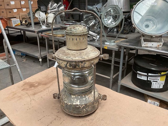Vintage marine lamp - afbeelding 4 van  4