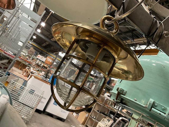 Vintage marine lamp - afbeelding 3 van  3