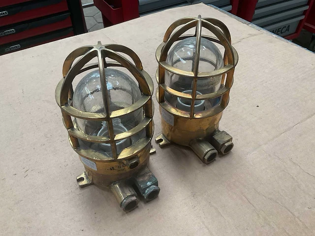 Vintage marine pendant light (2x) - afbeelding 1 van  4