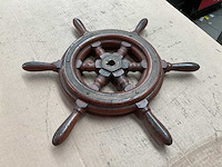 Vintage marine stuurrad - afbeelding 3 van  4