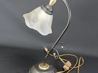 Vintage messing tafellamp - afbeelding 2 van  5