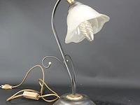 Vintage messing tafellamp - afbeelding 4 van  5