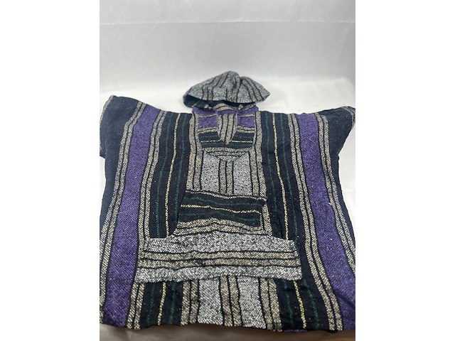 Vintage mexicaanse deken poncho’s – baal van 60 stuks - afbeelding 3 van  3