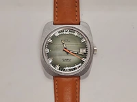 Vintage nilax mechanisch horloge met guilloche wijzerplaat - afbeelding 1 van  7