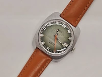 Vintage nilax mechanisch horloge met guilloche wijzerplaat - afbeelding 2 van  7