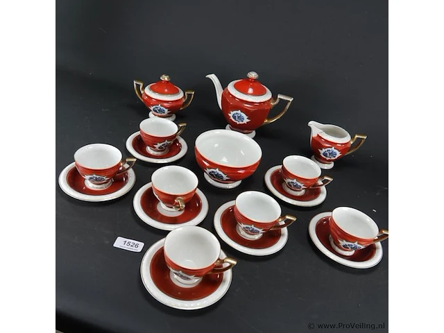 Vintage p.a.l.t. czechoslvakia porseleinen theeset - afbeelding 3 van  5