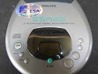 Vintage philips esa 25 portable cd speler - afbeelding 2 van  5