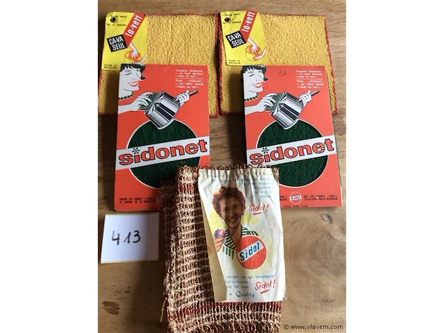 Vintage poetslappen - afbeelding 1 van  3