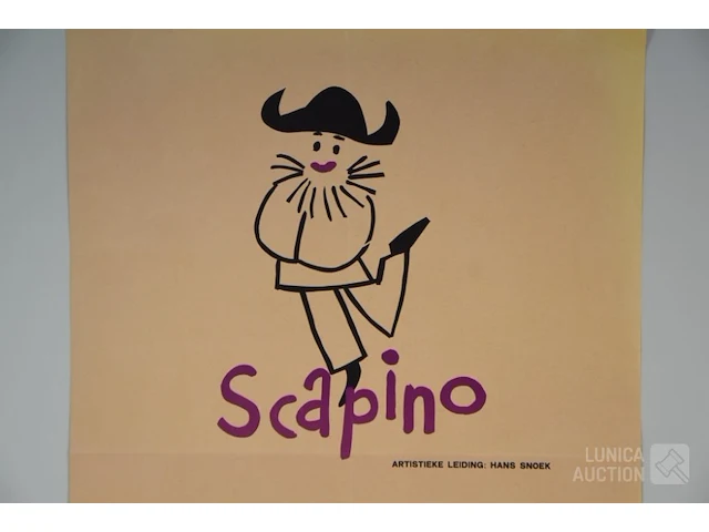 Vintage poster "scapino" ballet - afbeelding 2 van  3
