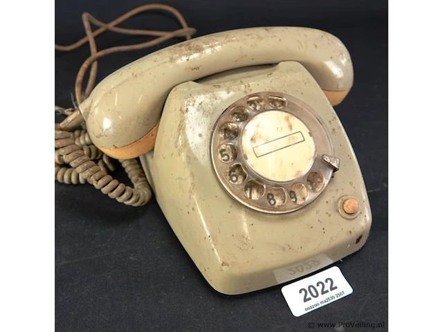 Vintage ptt telefoon - afbeelding 1 van  5