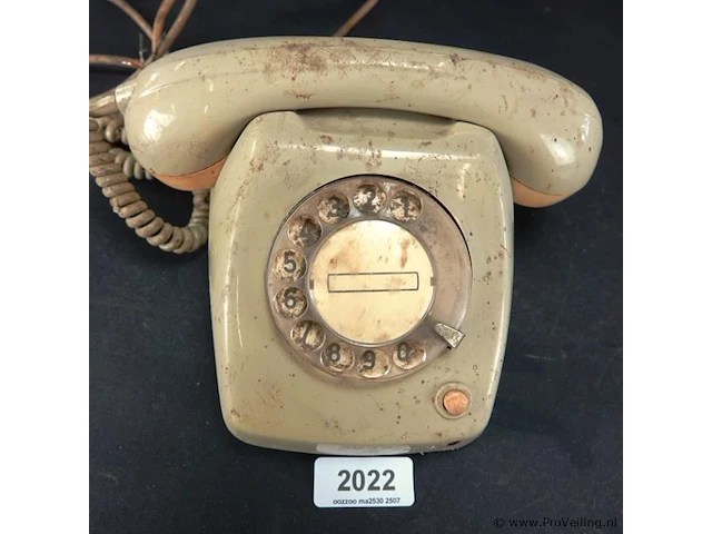 Vintage ptt telefoon - afbeelding 3 van  5