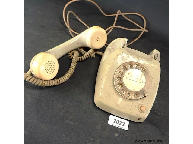 Vintage ptt telefoon - afbeelding 4 van  5