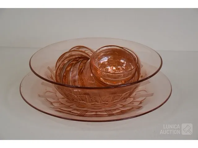 Vintage punch bowl schaal - afbeelding 1 van  2