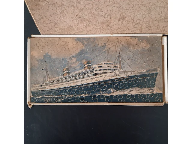 Vintage puzzel "nieuw amsterdam" - afbeelding 2 van  5