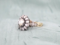 Vintage ring met natuurlijke diamanten - afbeelding 3 van  11