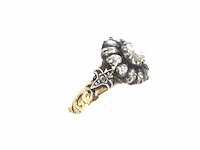 Vintage ring met natuurlijke diamanten - afbeelding 8 van  11
