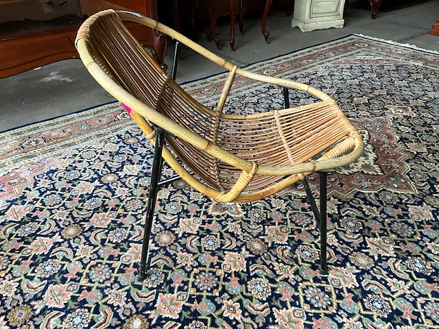 Vintage rotan stoel - afbeelding 4 van  6