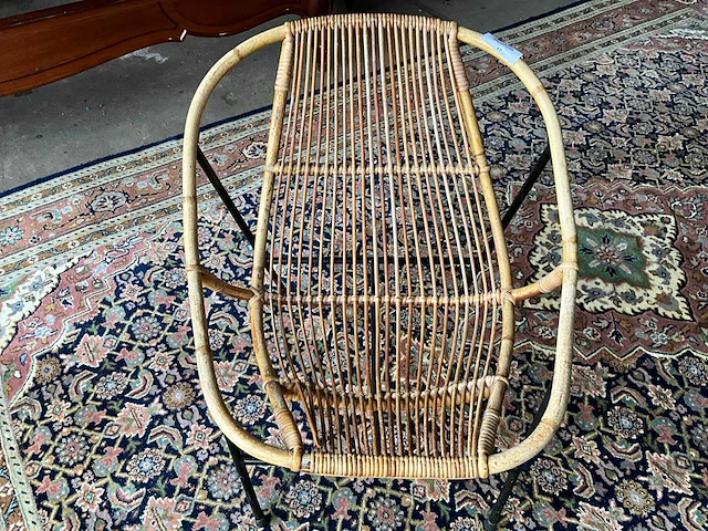 Vintage rotan stoel - afbeelding 5 van  6