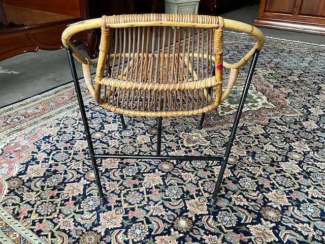 Vintage rotan stoel - afbeelding 6 van  6