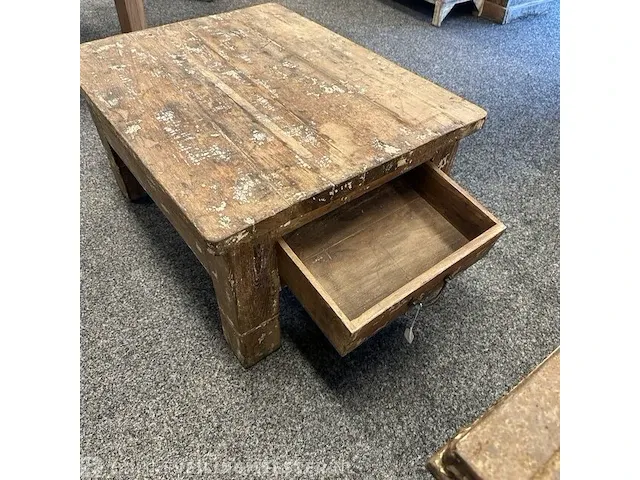Vintage salontafel, 66x84x43 cm - afbeelding 3 van  4