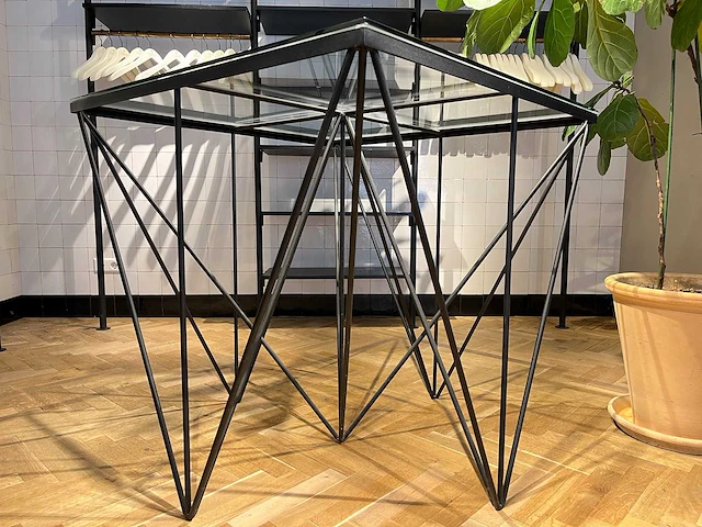 Vintage salontafel in paolo piva stijl - afbeelding 2 van  6