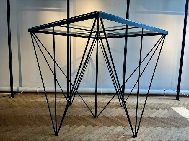 Vintage salontafel in paolo piva stijl - afbeelding 1 van  6