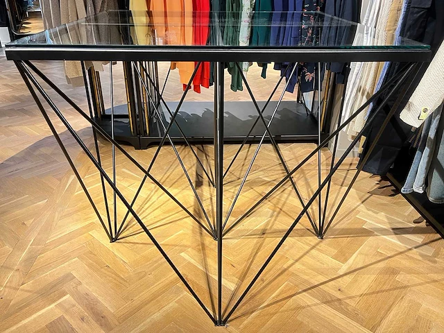 Vintage salontafel in paolo piva stijl - afbeelding 1 van  6