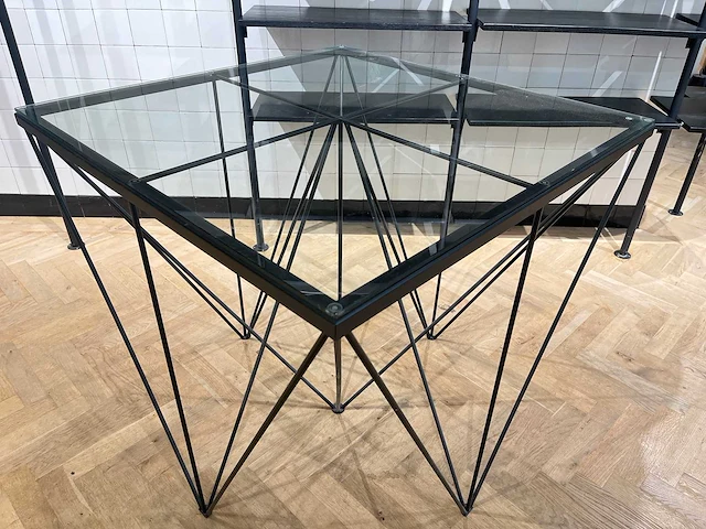 Vintage salontafel in paolo piva stijl - afbeelding 1 van  7