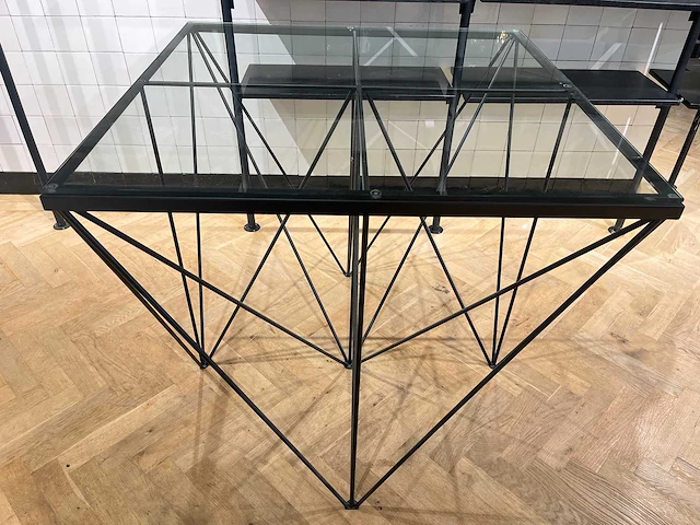 Vintage salontafel in paolo piva stijl - afbeelding 2 van  7