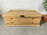 Vintage salontafel met klep - afbeelding 1 van  4