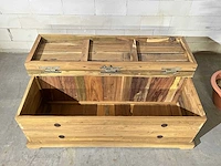 Vintage salontafel met klep - afbeelding 2 van  4