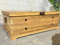 Vintage salontafel met klep - afbeelding 4 van  4