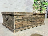 Vintage salontafel met klep - afbeelding 1 van  7