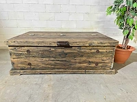 Vintage salontafel met klep - afbeelding 2 van  7